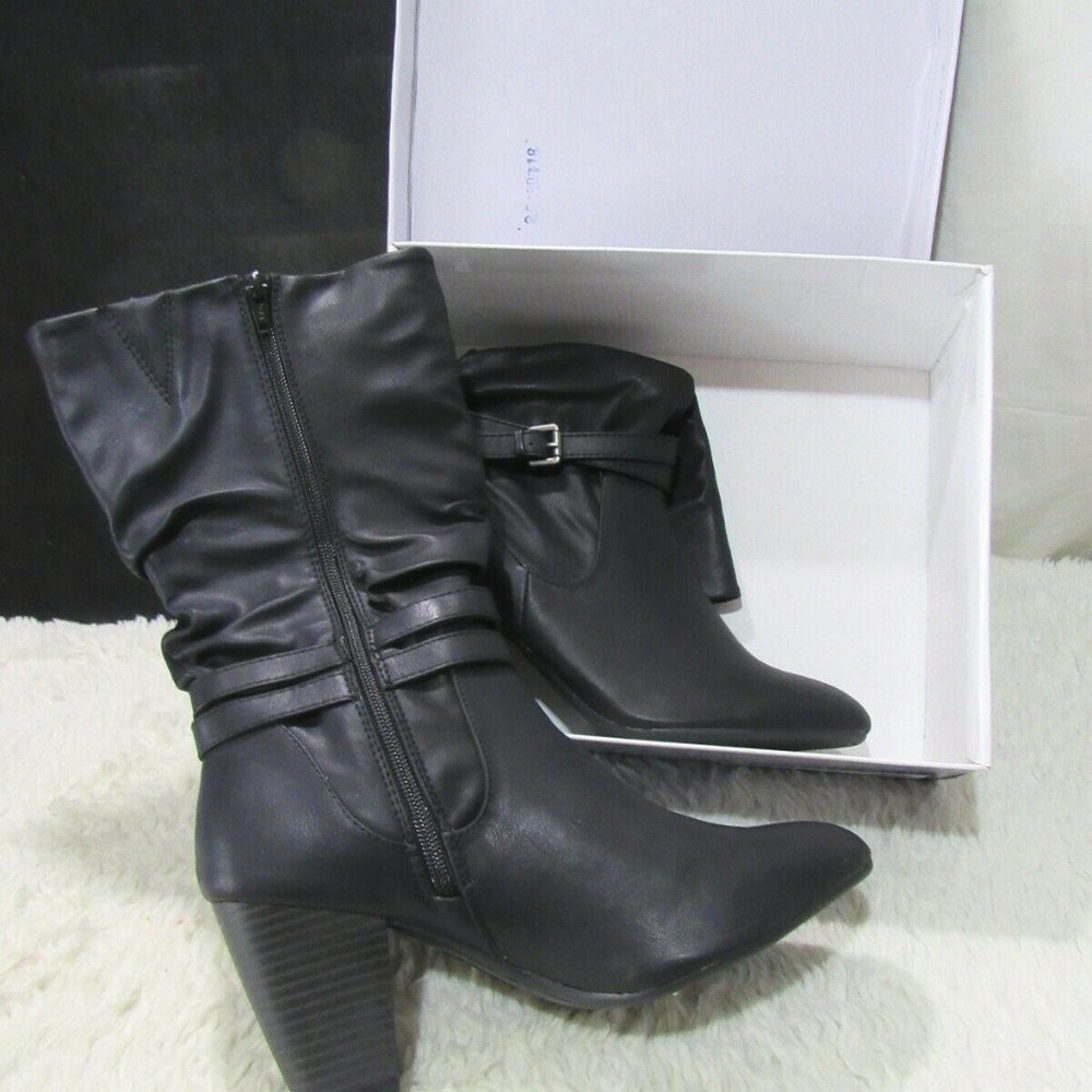 White Mountain Black Desiree Women's Medium Boots